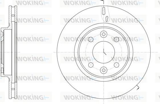 Woking D61535.10 - Тормозной диск autodif.ru