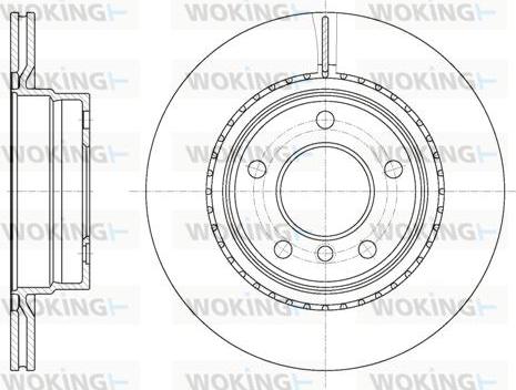 Woking D61231.10 - Тормозной диск autodif.ru