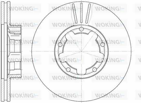 Woking D6234.11 - Тормозной диск autodif.ru