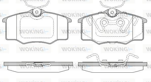 Woking P9463.20 - Тормозные колодки, дисковые, комплект autodif.ru