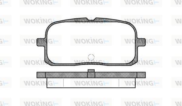 Woking P6153.00 - Тормозные колодки, дисковые, комплект autodif.ru