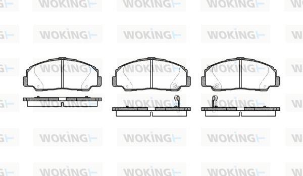 Woking P0783.32 - Тормозные колодки, дисковые, комплект autodif.ru
