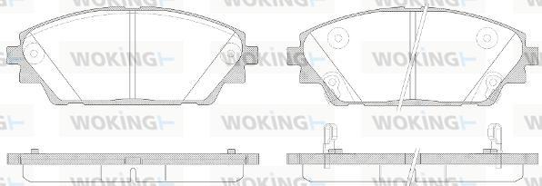 Woking P14693.02 - Тормозные колодки, дисковые, комплект autodif.ru