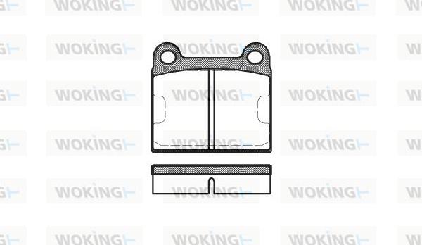 Woking P1063.60 - Тормозные колодки, дисковые, комплект autodif.ru