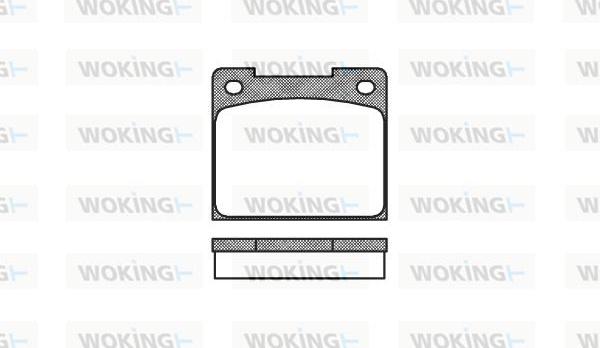 Woking P1393.00 - Тормозные колодки, дисковые, комплект autodif.ru