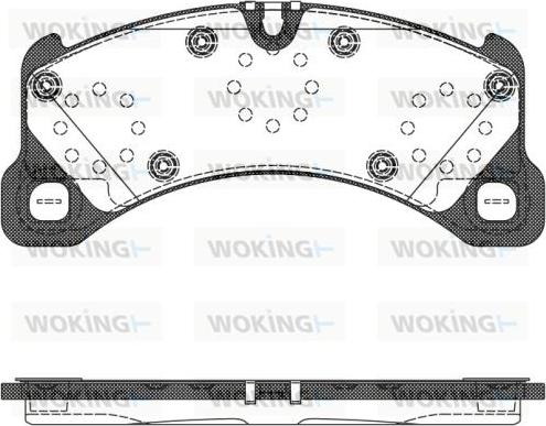 Woking P12453.50 - Тормозные колодки, дисковые, комплект autodif.ru
