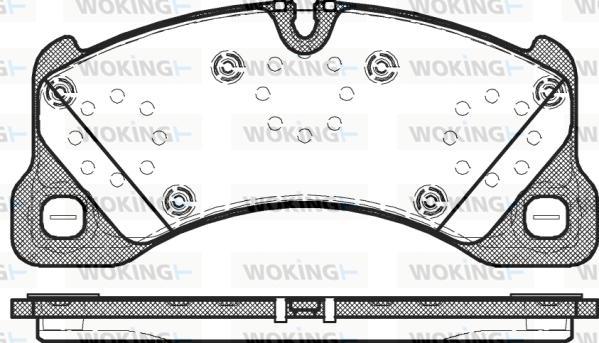 Woking P12453.00 - Тормозные колодки, дисковые, комплект autodif.ru