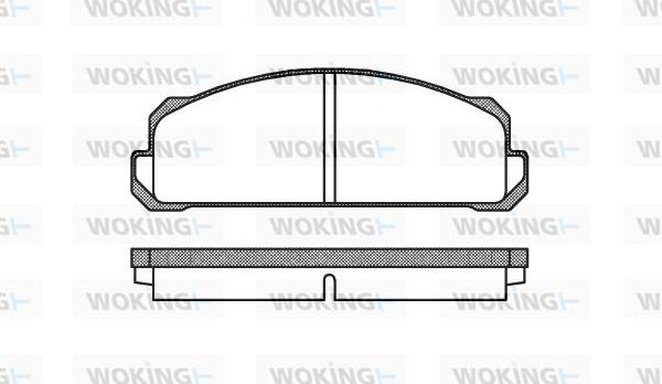 Woking P1223.40 - Тормозные колодки, дисковые, комплект autodif.ru
