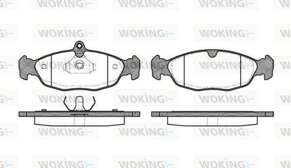 Woking P2933.20 - Тормозные колодки, дисковые, комплект autodif.ru