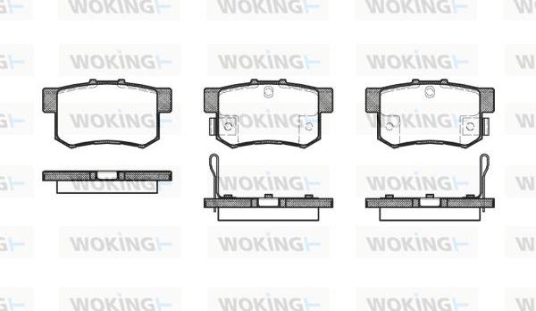 Woking P2253.32 - Тормозные колодки, дисковые, комплект autodif.ru