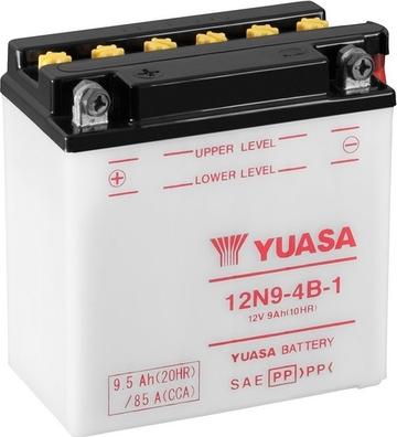 Yuasa 12N9-4B-1 - Стартерная аккумуляторная батарея, АКБ autodif.ru