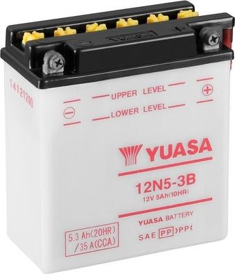Yuasa 12N5-3B - Стартерная аккумуляторная батарея, АКБ autodif.ru