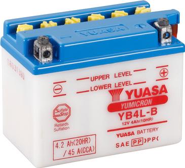 Yuasa YB4L-B(CP) - Стартерная аккумуляторная батарея, АКБ autodif.ru