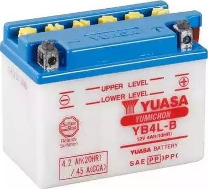 Yuasa YB4L-B - Стартерная аккумуляторная батарея, АКБ autodif.ru