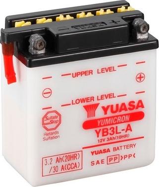 Yuasa YB3L-A - Стартерная аккумуляторная батарея, АКБ autodif.ru