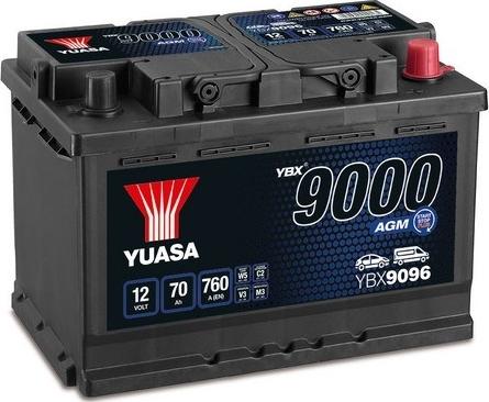 Yuasa YBX9096 - Стартерная аккумуляторная батарея, АКБ autodif.ru