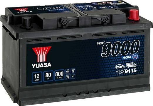 Yuasa YBX9115 - Стартерная аккумуляторная батарея, АКБ autodif.ru