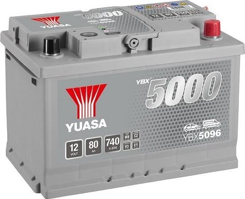 Yuasa YBX5096 - Стартерная аккумуляторная батарея, АКБ autodif.ru