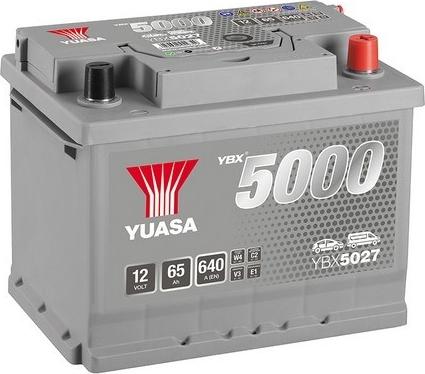 Yuasa YBX5027 - Стартерная аккумуляторная батарея, АКБ autodif.ru
