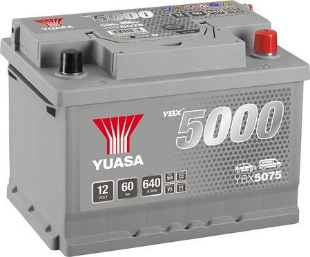 Yuasa YBX5075 - Стартерная аккумуляторная батарея, АКБ autodif.ru