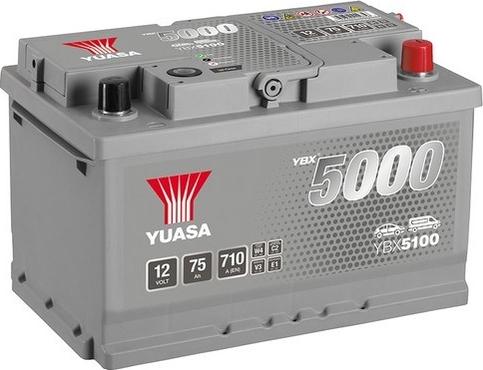 Yuasa YBX5100 - Стартерная аккумуляторная батарея, АКБ autodif.ru