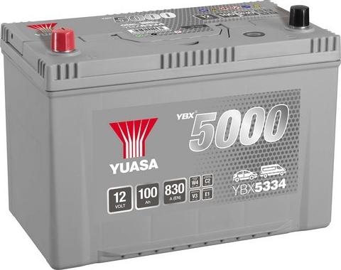 Yuasa YBX5334 - Стартерная аккумуляторная батарея, АКБ autodif.ru