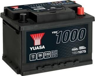 Yuasa YBX1075 - Стартерная аккумуляторная батарея, АКБ autodif.ru