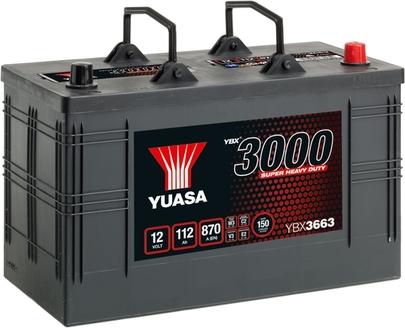 Yuasa YBX3663 - Стартерная аккумуляторная батарея, АКБ autodif.ru