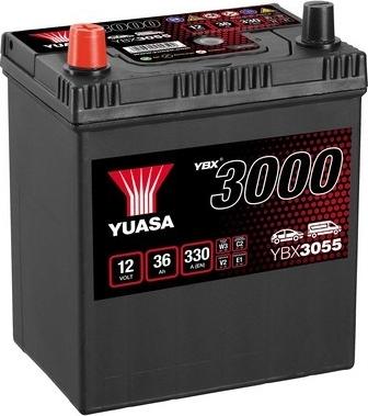 Yuasa YBX3055 - Стартерная аккумуляторная батарея, АКБ autodif.ru