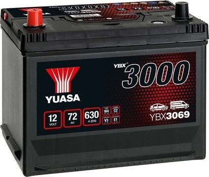 Yuasa YBX3069 - Стартерная аккумуляторная батарея, АКБ autodif.ru