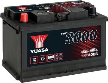 Yuasa YBX3086 - Стартерная аккумуляторная батарея, АКБ autodif.ru