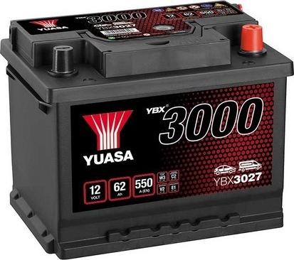 Yuasa YBX3027 - Стартерная аккумуляторная батарея, АКБ autodif.ru