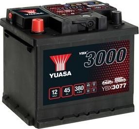 Yuasa YBX3077 - Стартерная аккумуляторная батарея, АКБ autodif.ru