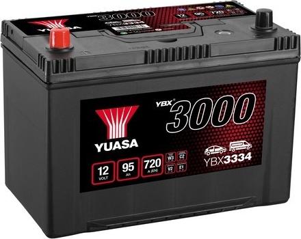 Yuasa YBX3334 - Стартерная аккумуляторная батарея, АКБ autodif.ru