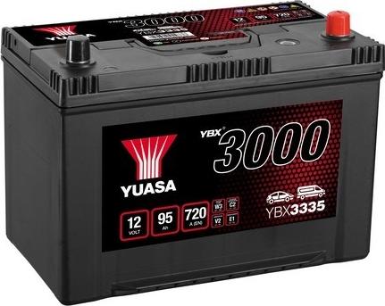 Yuasa YBX3335 - Стартерная аккумуляторная батарея, АКБ autodif.ru