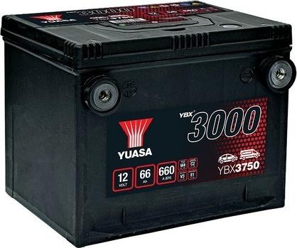 Yuasa YBX3750 - Стартерная аккумуляторная батарея, АКБ autodif.ru
