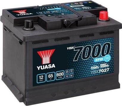 Yuasa YBX7027 - Стартерная аккумуляторная батарея, АКБ autodif.ru