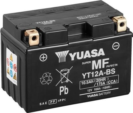 Yuasa YT12A-BS - Стартерная аккумуляторная батарея, АКБ autodif.ru