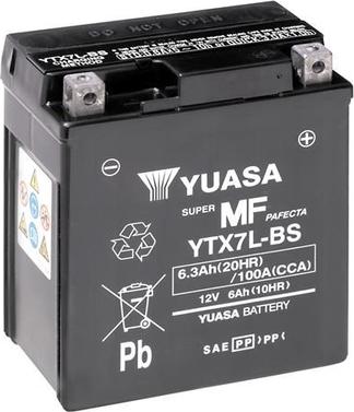 Yuasa YTX7L-BS - Стартерная аккумуляторная батарея, АКБ autodif.ru