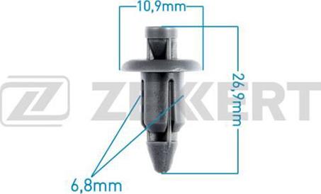 Zekkert BE-1271 - Клипса крепёжная Toyota мин. кол. заказа 10шт autodif.ru
