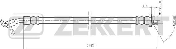 Zekkert BS-9464 - Тормозной шланг autodif.ru