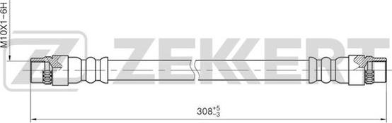Zekkert BS-9183 - Тормозной шланг autodif.ru