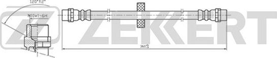 Zekkert BS-9397 - Тормозной шланг autodif.ru