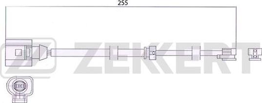 Zekkert BS-8044 - Датчик износа тормозных колодок Audi Q7 06- Porsche Cayenne 02- VW Touareg 02- autodif.ru