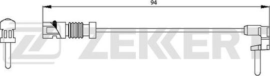 Zekkert BS-8003 - Сигнализатор, износ тормозных колодок autodif.ru
