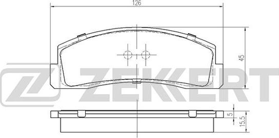 Zekkert BS-2068 - Тормозные колодки, дисковые, комплект autodif.ru