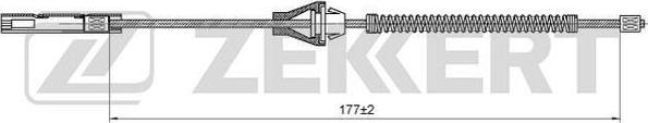 Zekkert BZ-1039 - Тросик, cтояночный тормоз autodif.ru
