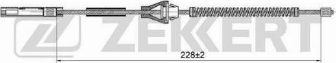 Zekkert BZ-1184 - Тросик, cтояночный тормоз autodif.ru