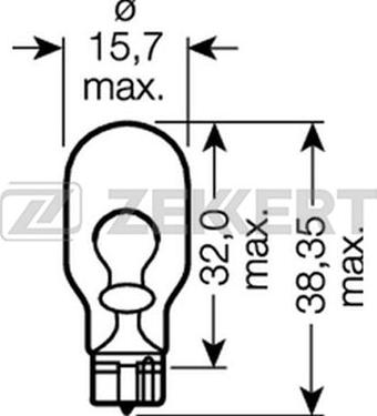 Zekkert LP-1090 - Лампа накаливания, фонарь указателя поворота autodif.ru