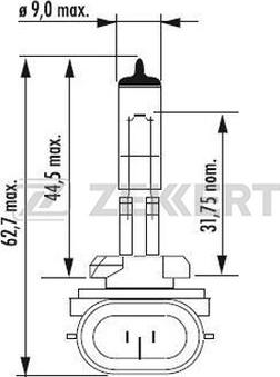 Zekkert LP-1068 - Лампа накаливания, противотуманная фара autodif.ru